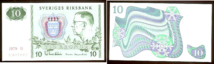 Sweden 10 kronor 1979 Unc